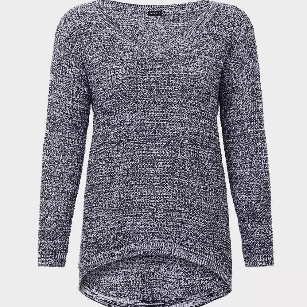 Torrid Marled Slouchy Tunic Sweater